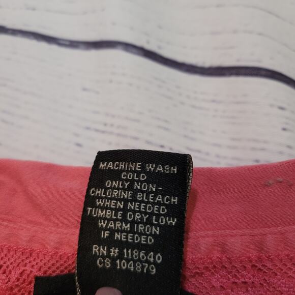 Lane Bryant Size 18/20W 3/4 Sleeve Button Up Front Dart Pink Collared Top Career - Picture 8 of 8